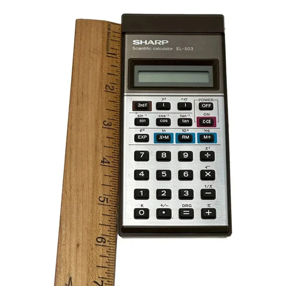 Sharp EL-5O3 Scientific Calculator Vintage circa 1979 Working Manual  with Box - Picture 10 of 12